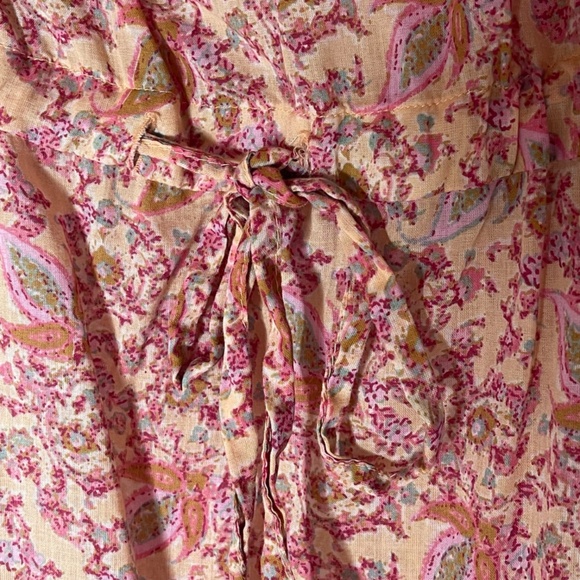 Free People Tangier Floral Maxi Dress Size L Multicolor Babydoll Lightweight - Picture 4 of 12